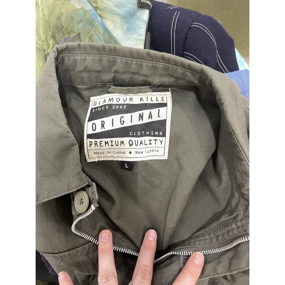 Rare Glamour Kills mid 2000s Y2K Punk Scene Edgy military jacket